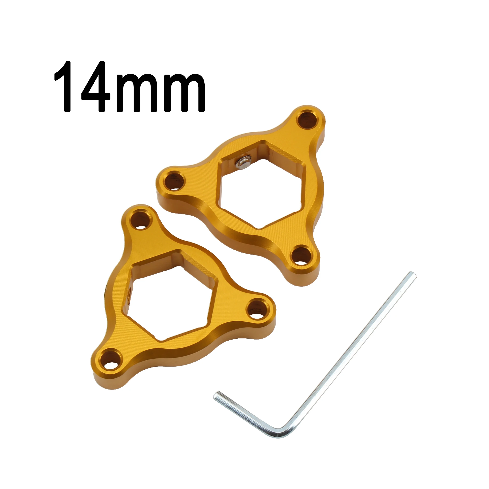 1 Paar Motorrad CNC-Federgabel-Vorspannungseinsteller 14mm 17mm für Yamaha MT-09 YZF R6 Suzuki Kawasaki Ducati – Detail 6