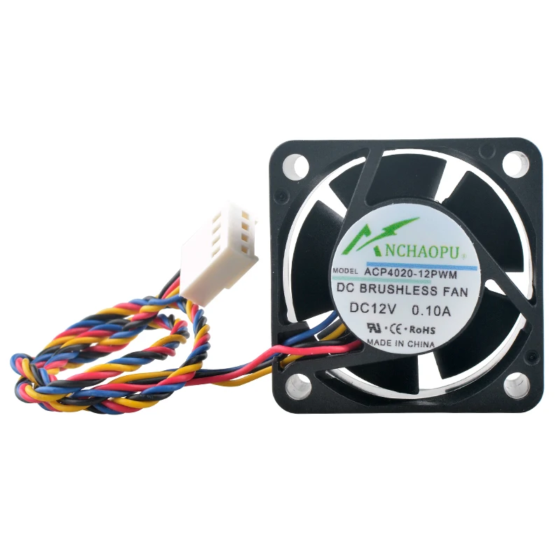

High Speed 4cm 40mm Cooling Fan ACP4020-12PWM ACP4020-24PWM 40x40x20mm DC12V/24V 4-Pin for Chassis CPU Server High Performance