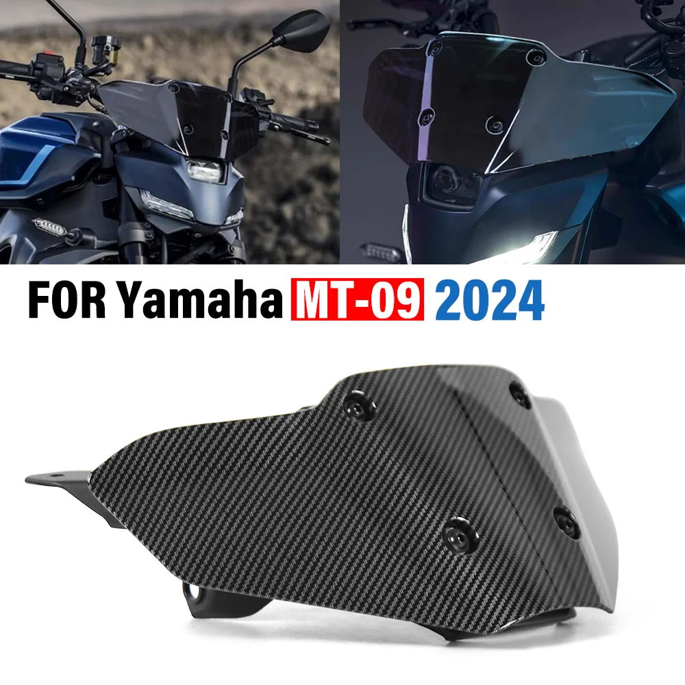 

Для YAMAHA MT-09 MT09 2024 2025 мотоциклетный передний обтекатель, лобовое стекло, ветрозащитный дефлектор, ветрозащитные аксессуары