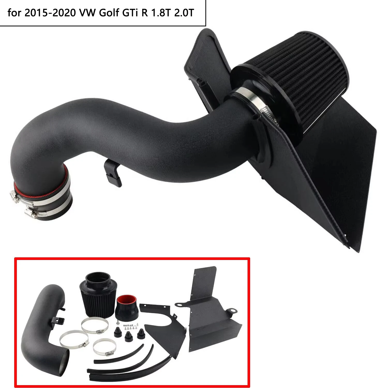 Für Audi A3 TT S3 VW Golf GTI MK7 Passat Touran Jetta EA888 2.0T Auto Kaltluftansaugsystem Kits Modifikationsteile – Detail 1