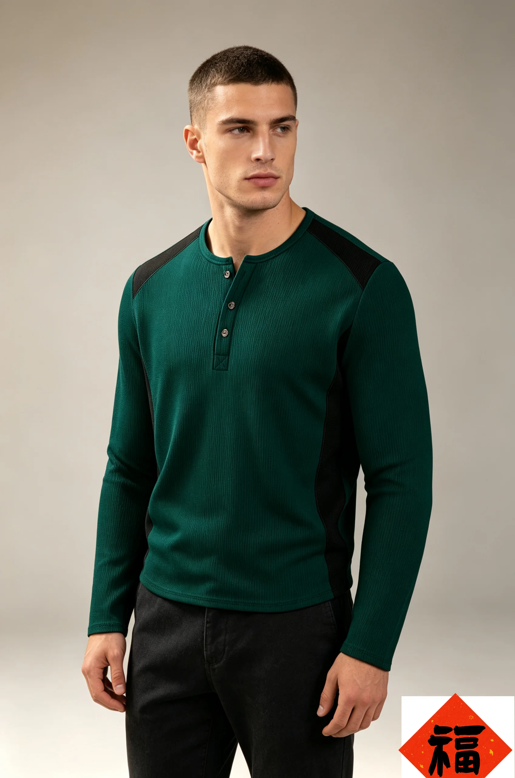 Men Long Sleeve Casual Top Soft Comfort Solid Color Loose Fit Shirt Male Spring Autumn Daily Basic Wear Breathable Lightweight