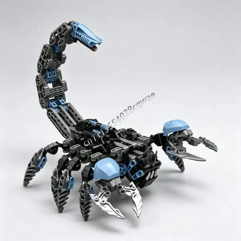 501PCS Scorpion Creature MOC Model Custom Puzzle DIY Assembly Building Blocks Robot Toy Special Gift Collectible Display Playset