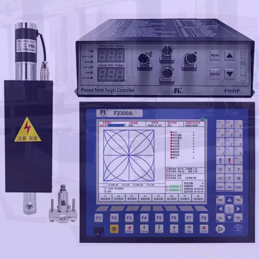 

CNC plasma flame cutting machine controller F2300A F1621P height control regulator THC lifting body JYKB-100-DC24V