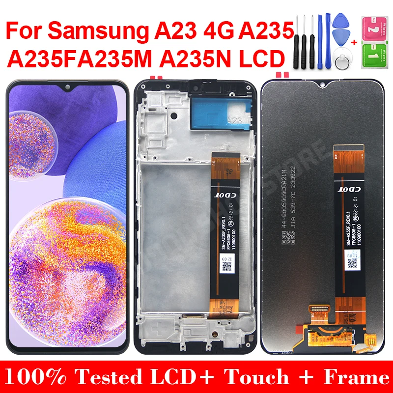 

6.6'' A23 4G LCD For Samsung Galaxy A23 4G SM-A235F SM-A235F/DS Display Touch Screen Digitizer Assembly Replacement A235M LCD