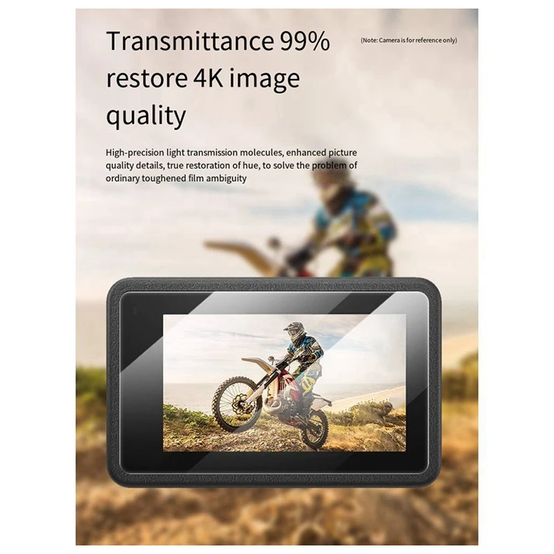 ل DJI Action5pro HD واقي للشاشة السينمائي المقسى ملحقات الغطاء الواقي