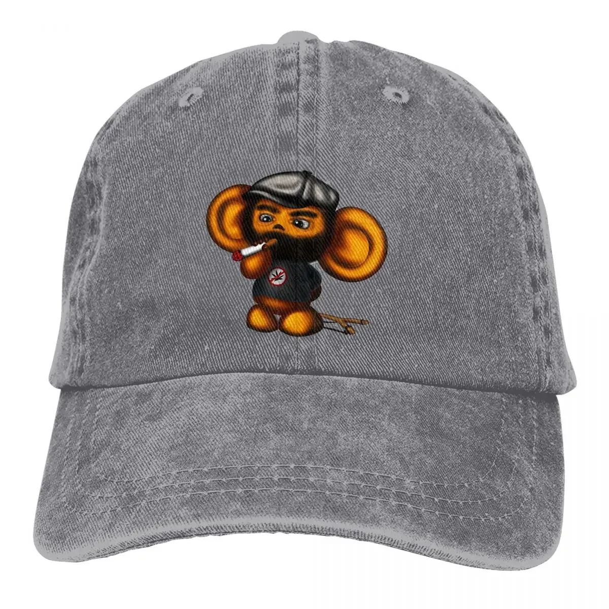 Bad Guy Baseball Cap Men Hats Women Visor Protection Snapback Cheburashka Che Burashka Gena Russian Cartoon Caps