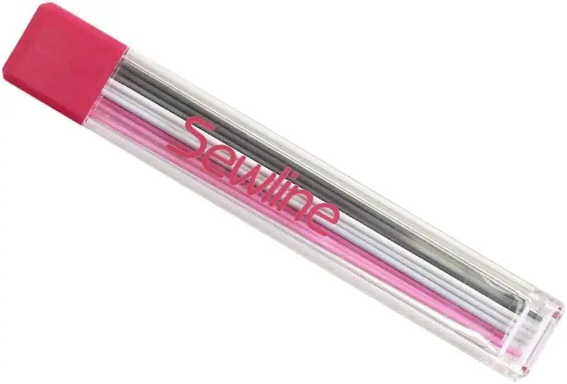 

Mechanical Fabric Pencil Lead Refill Set, White Black Pink Colors for Drafting on Fabrics