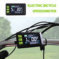 P3C Wired Ebike Bicycle Computer Bicycle Speedometer Cycling Odometer Versatile Electric Bicycle Accessories Bikes Cyclocomputer