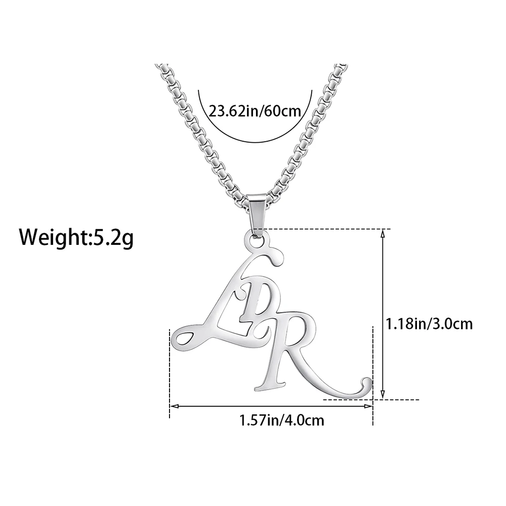 DCARZZ الفولاذ المقاوم للصدأ LDR قلادة قلادة المغني لانا ديل ري مجوهرات تصميم بسيط سلسلة عنق للمرأة الفتيات عشاق الموسيقى