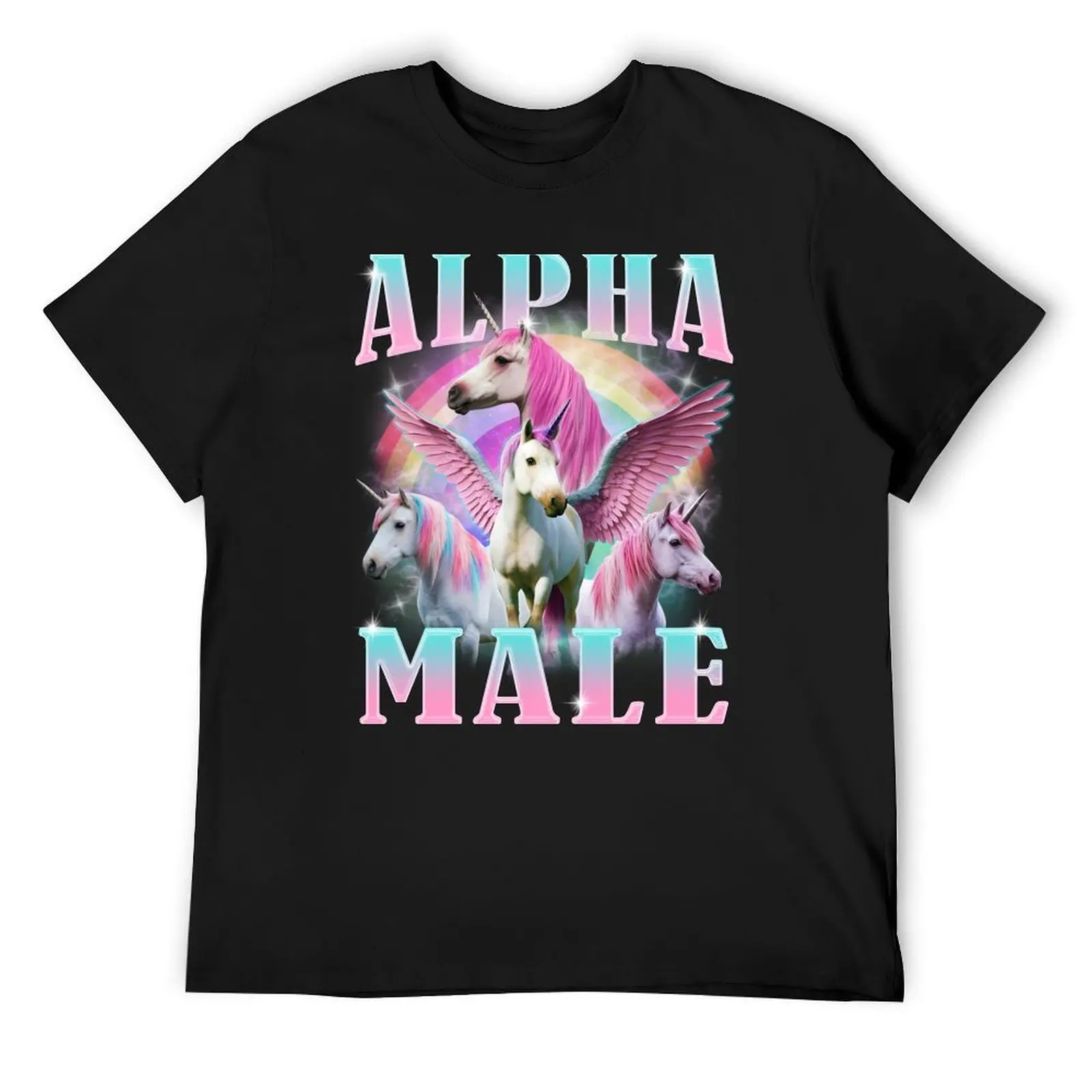 

Alpha Male Unicorn Funny Meme T-Shirt funny shirt cotton animal prinfor boys shirts graphic tee funny t shirts men