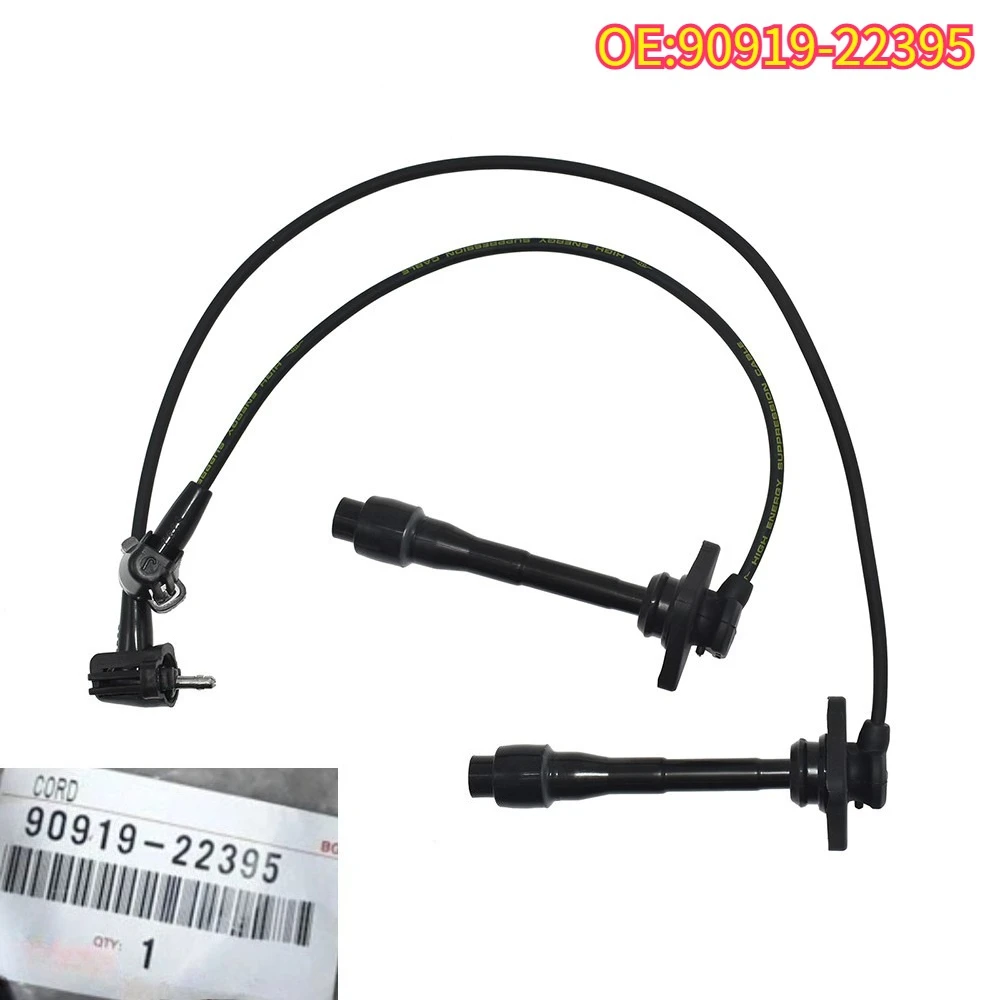 

High quality New For 2pcs 90919-22395 Car Spark Plug Wire Ignition Cable for Toyota Camry 1997-2001 Toyota Corolla 1997-2002