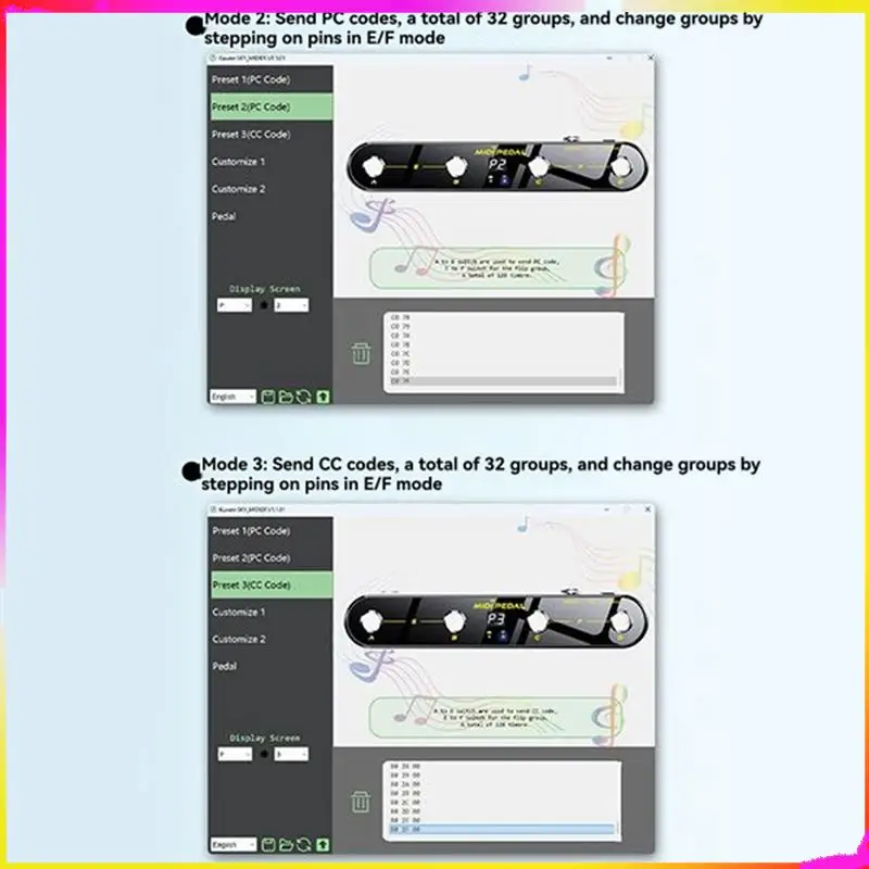 M04K MIDI Control Pedal Wireless Sound Mode Switching Four Step Nail Smart Guitar Pedal For Electric Guitar