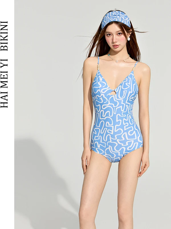 

Hamiyi New Sexy Backless One-Piece Swimsuit for Women Beach Vacation Hot Spring Resort Elegant Style Fixed Chest Pad Sleeveless