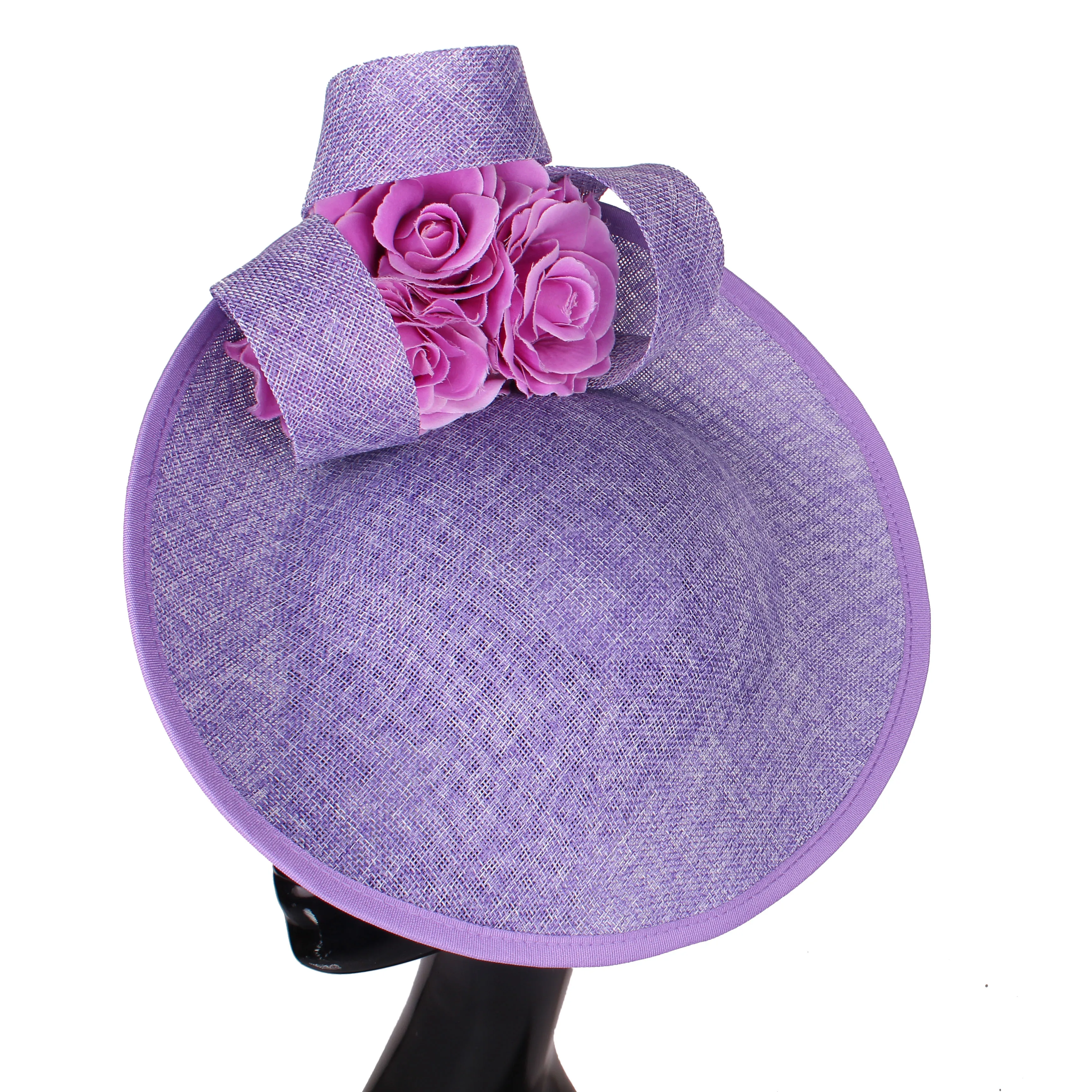 Ladies Big Deby Fascinators Hats Woman Marron Headpieces Flower Women Elegant Chapeau Cap Wedding Event Party Hair Accessories view 5