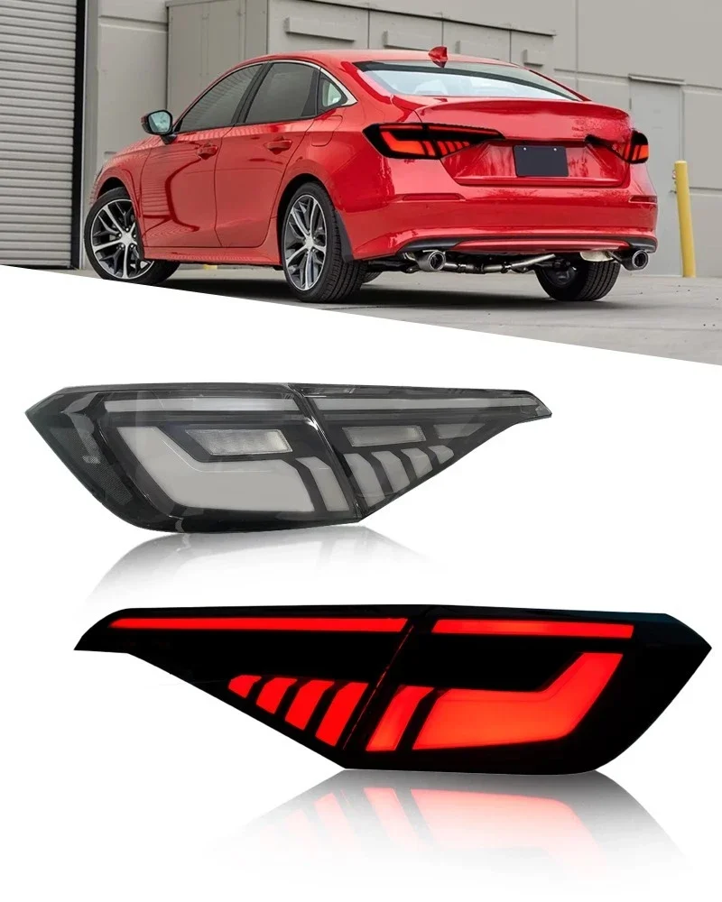 Auto Parts Modified Car Tail Lights for 11th Generation 2022-2023 Modified LED Turn Signal Tail Lamp Assembly