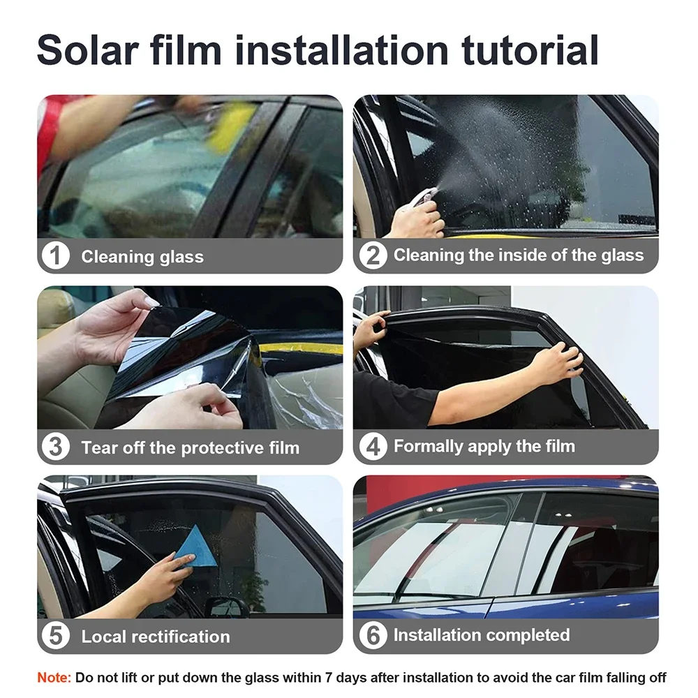 Film teinté de protection solaire UV pour vitres latérales avant et arrière, pour Toyota CorTrust2014, 2015, 2016, 2017, 2018, 2019