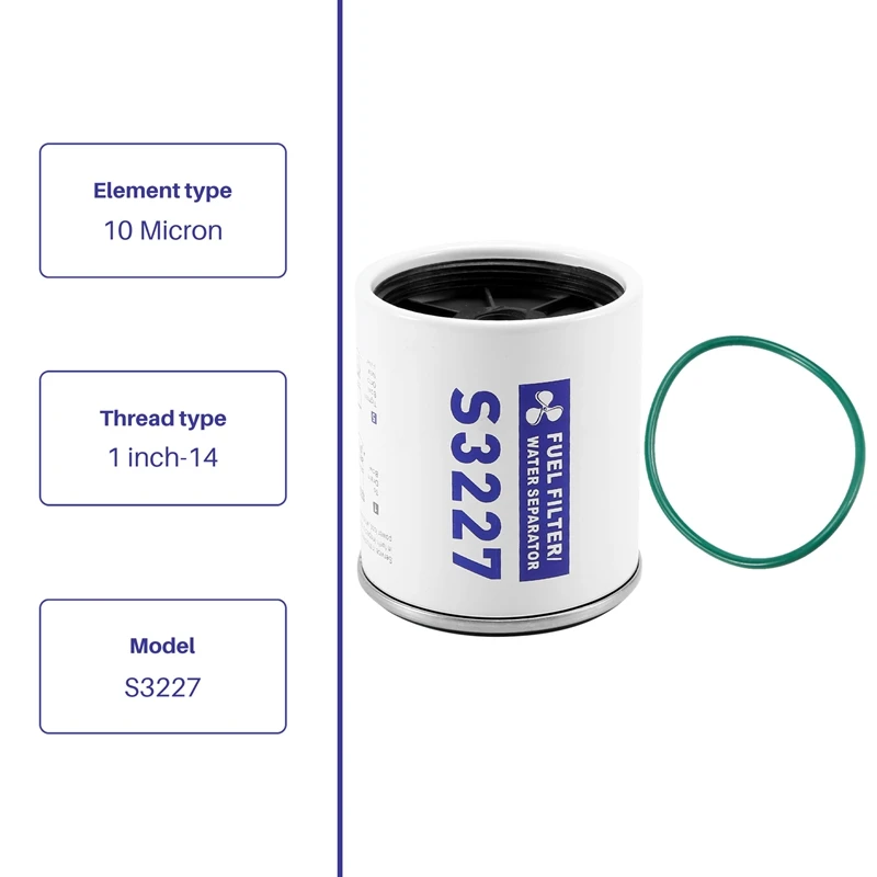 S3227 Outboard Marine Fuel Filter Elements Fuel Water Separator Filter Elements