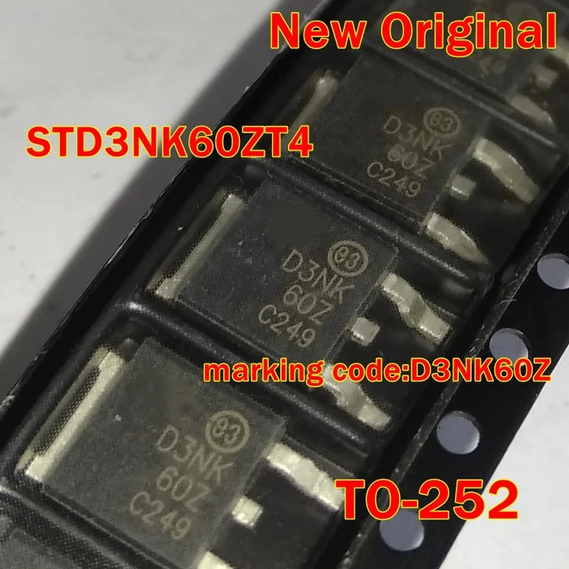 

1Pcs to 100Pcs Std3Nk60Zt4 To-252 New Original Marking Code: D3Nk60Z N-Channel 600V Mosfet