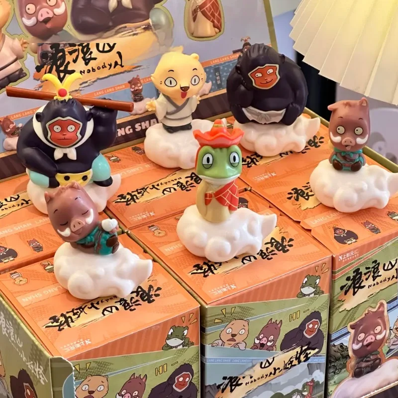 Nobady Langlangshan Monster X Series Blind Box – kreative süße Dekorationen für Zuhause, Desktop, Filmthema, Überraschungsgeschenk, Spielzeug