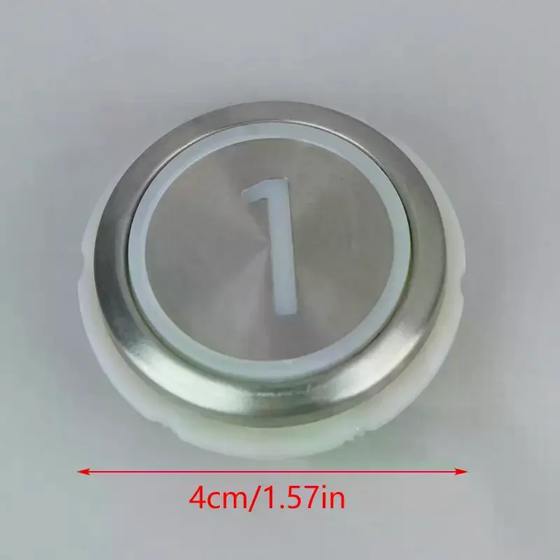 أزرار المصعد لأزرار المصعد المستديرة المصنوعة من الفولاذ المقاوم للصدأ / أزرار رقمية 1-6 / أزرار لأعلى / تشغيل / إيقاف #5