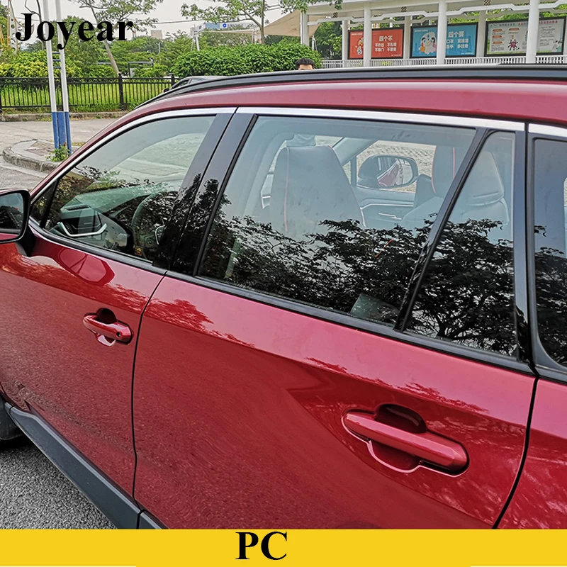 For Toyota RAV4 Rav-4 2019-2022 Center Column Sequins Paste Window Scratch-resistant Wear-resistant Mirror Car Accessories