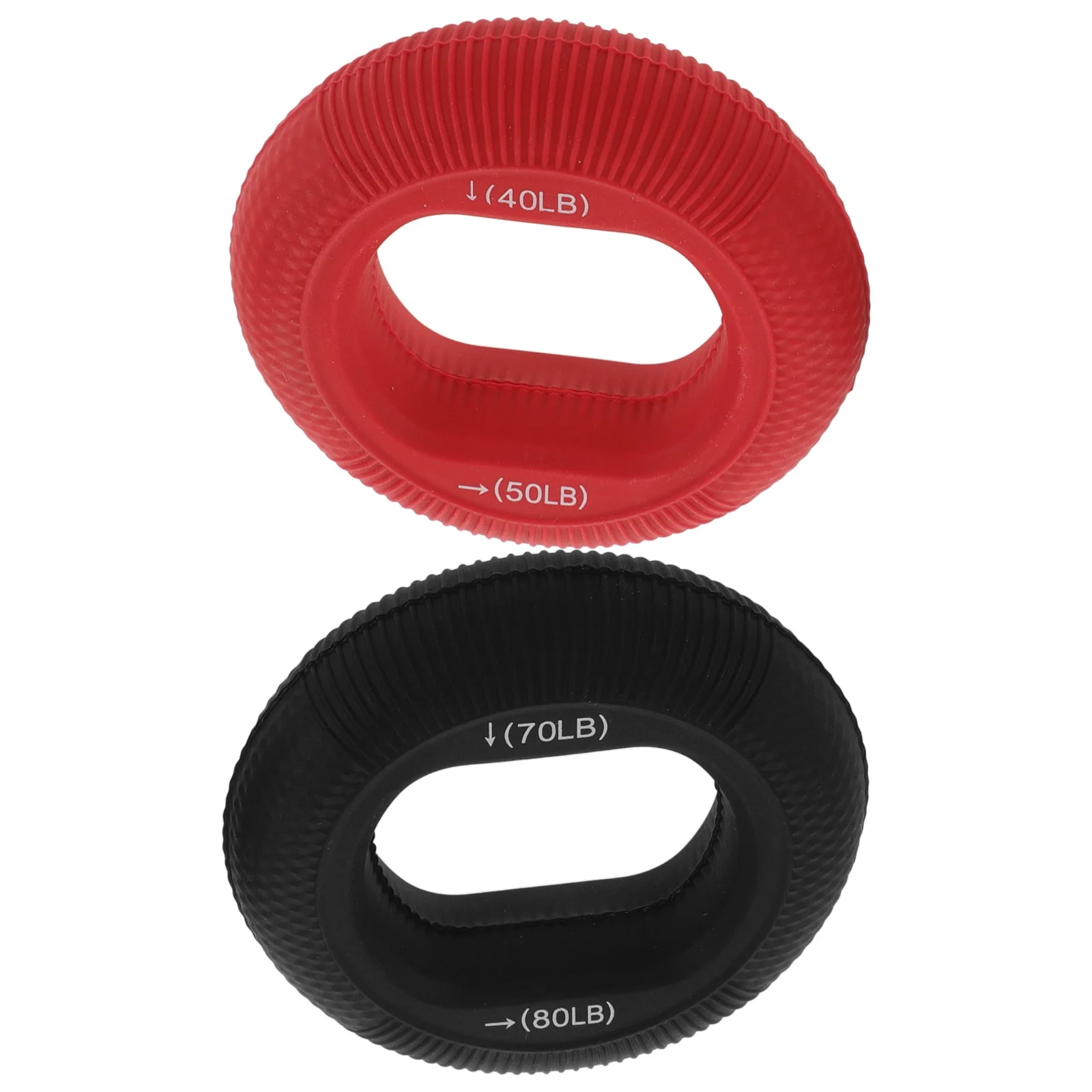

2Pcs Silicone Grip Strengthener Ring Hand Exerciser for Forearm Strength Training Rehabilitation Finger Force Device