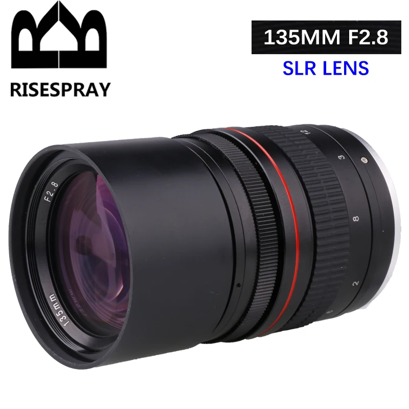 135mm F2.8 Full-Frame Telephoto Lens for Nikon Canon EOS 760D 800D 60D 70D 80D 5DIV 77D 5DIII 1300D 6D 6DII 7DII DSLR Camera