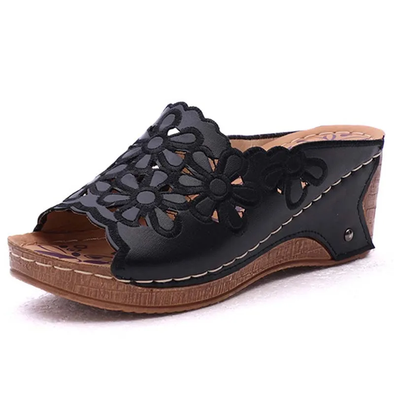 Sandals women Casual  Ladies Shoes Fashion Wedge Women Shoes Summer Sandals Ladies Gladiator Slipper Sandals Platform Plus Size