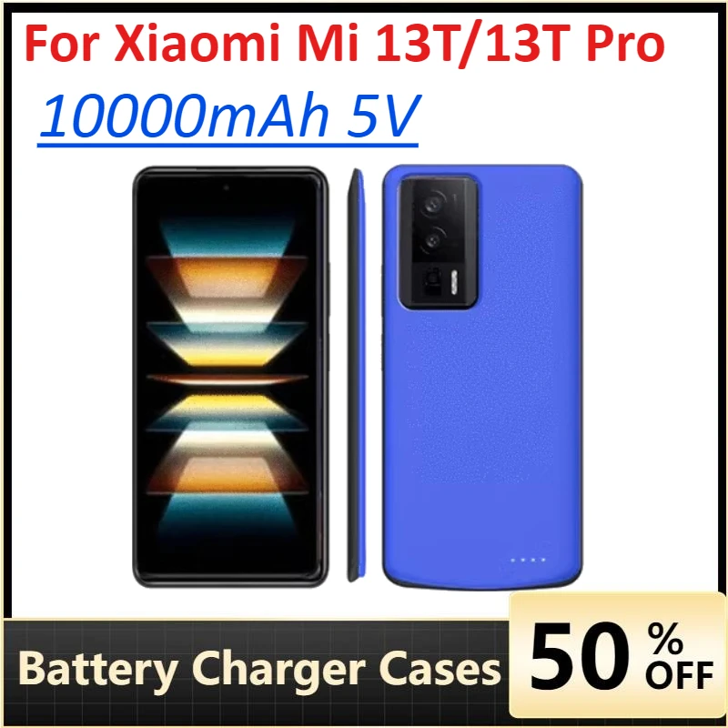 

10000mAh Battery Charger Cases for Xiaomi Mi 13T Portable Charger Power Bank Case for Xiaomi Mi 13T Pro Battery Cover Powerbank