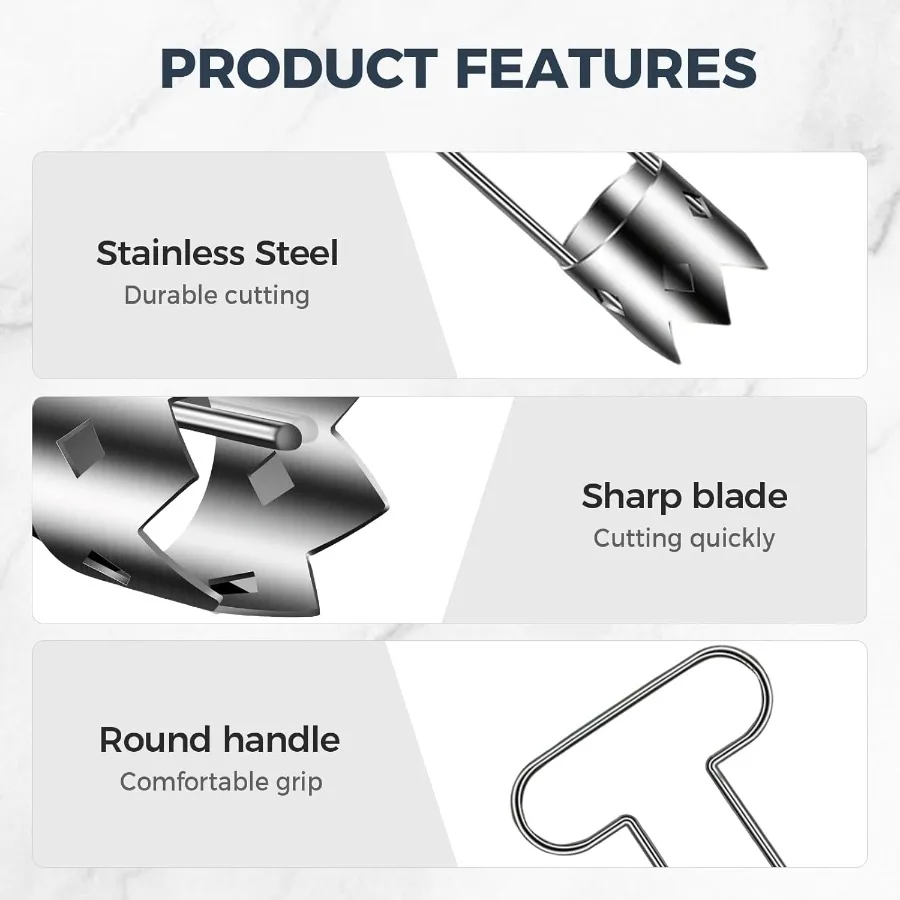 Multifunctioneel roestvrijstalen fruit- en groentekernverwijderaar voor keukengadget 2025, nieuw ontwerp rode bel peperzaad C