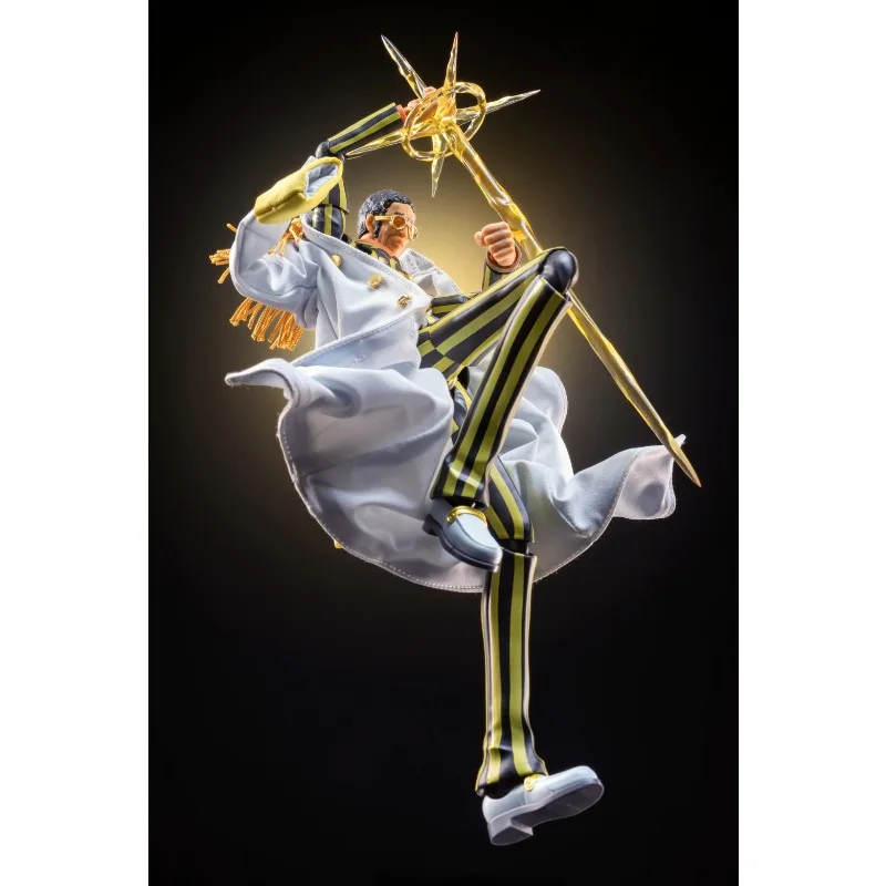 In Stock  1/12 Scale Trendy Classic Anime One Piece Borsalino Character White Cloak Accessory for 6'' SHF Action Figure Body - view 4