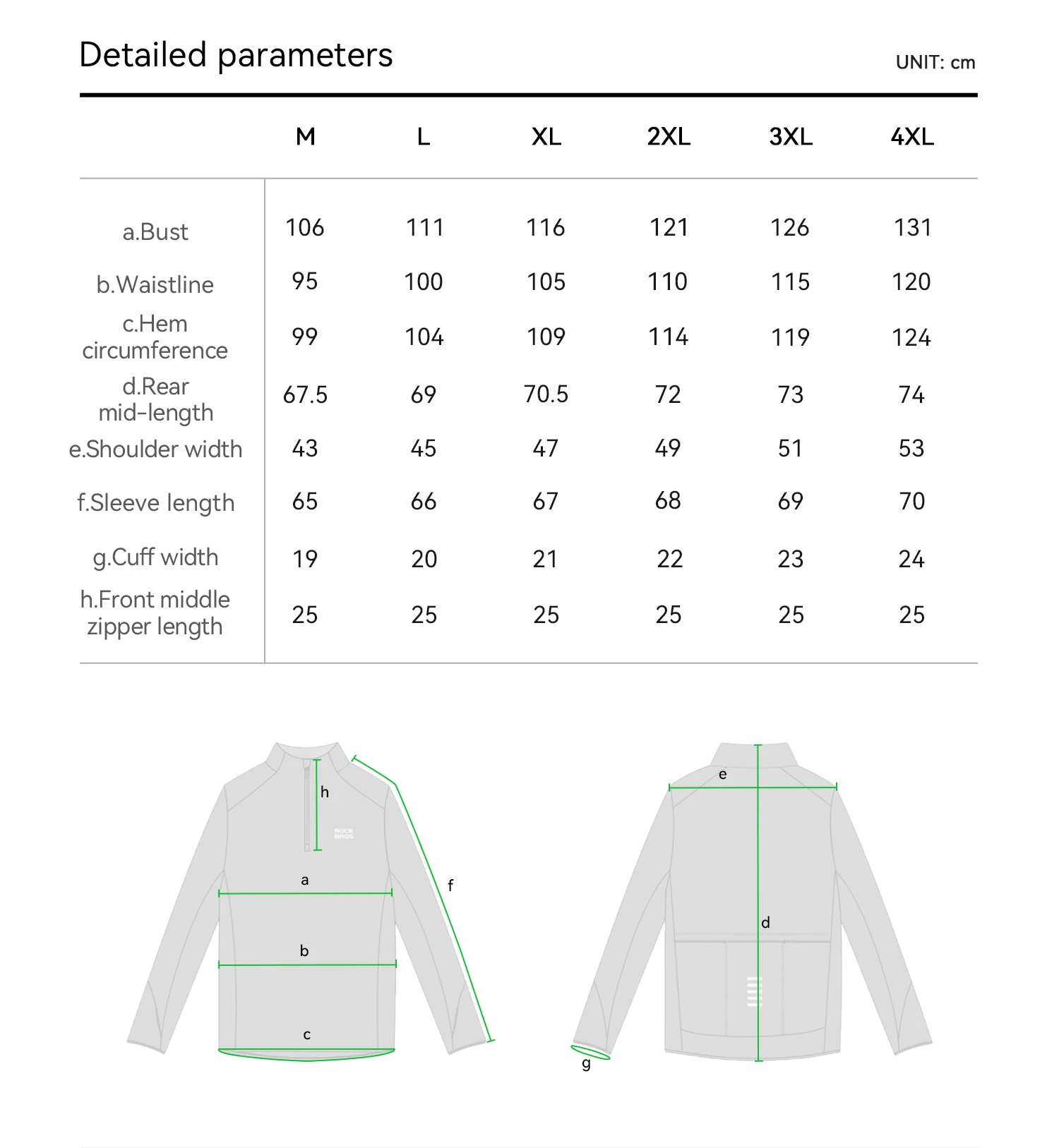 ROCKBROS Fleece Warmes Langarm-Sportshirt Fitness-Oberteil Gym-Shirt Schnelltrocknend Widerstandsfähig Frühling-Herbst-Kleidung Sweatshirt – Detail 13