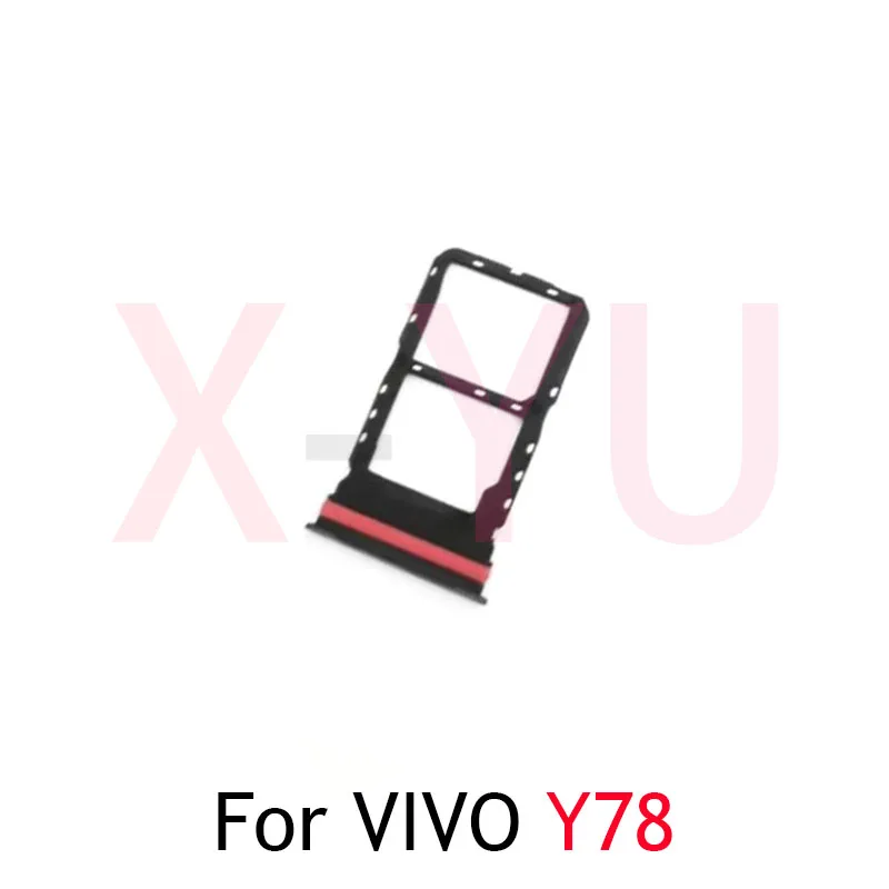 Voor Vivo Y78 / Y78 Plus Y78 + Sim Kaart Lade Houder Slot Adapter Vervangende Reparatie Onderdelen