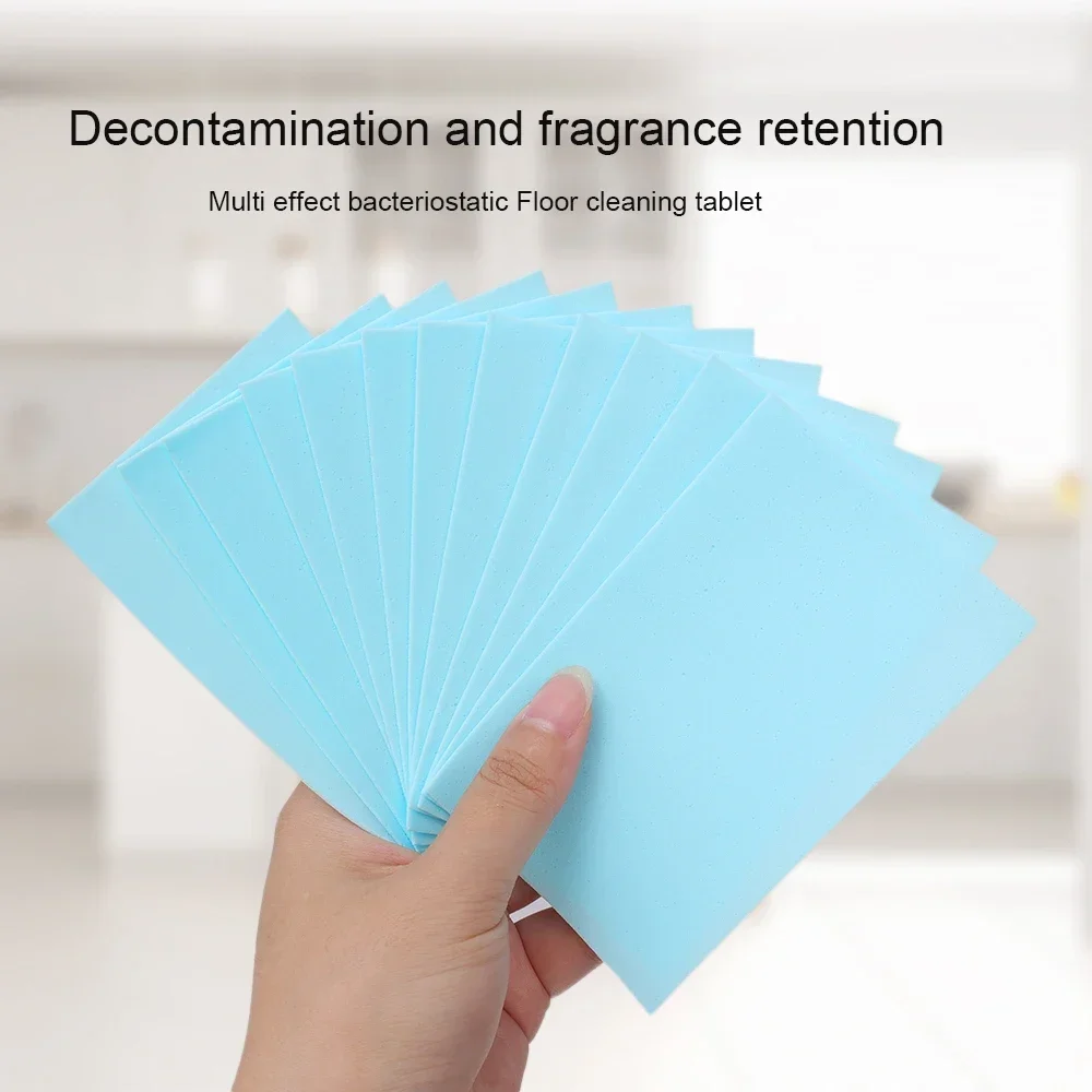 90//60/30PCS Tile Floor Cleaner Sheet Water Soluble Mopping Wooden Floor Cleaning Tablet Home  Room Toilet Wiping Cleaning Tools