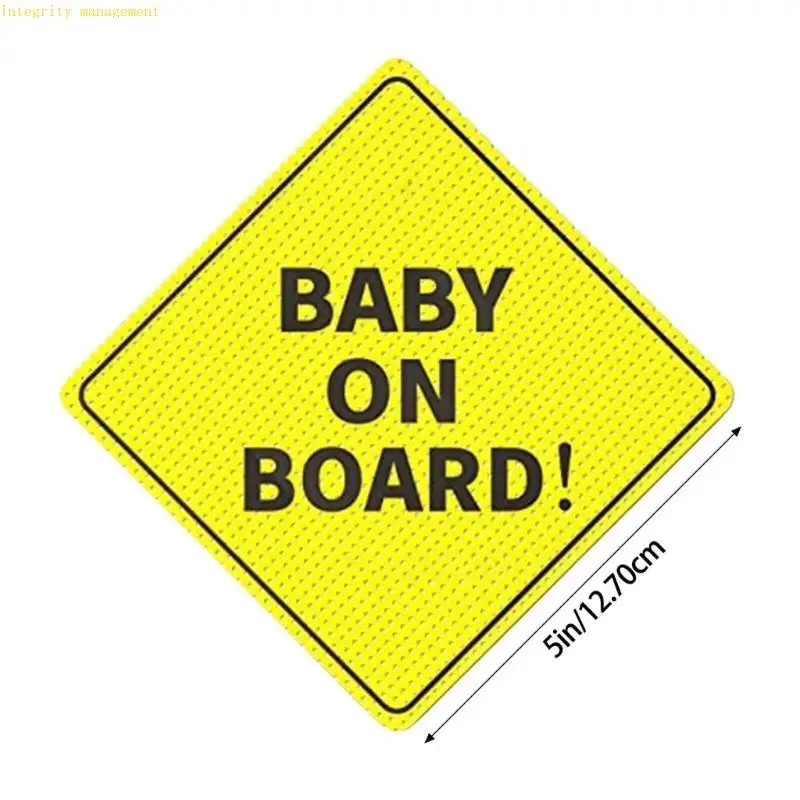 

242D 2pcs Baby on Boards Warning Stickers Waterproof Designs Stickers for Vehicles