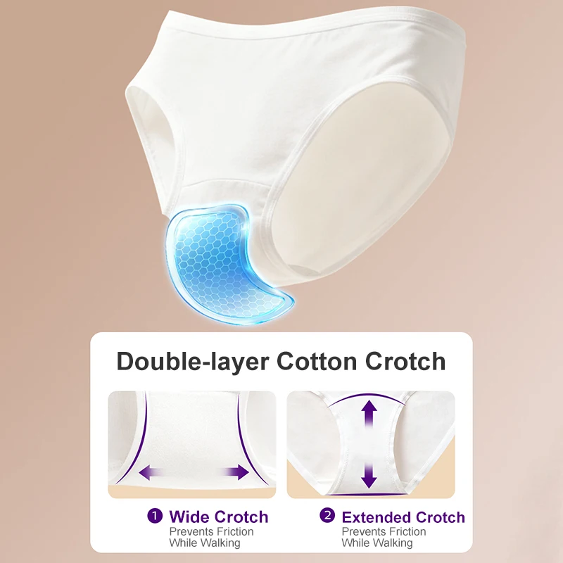 Philips Avent Women Disposable Cotton Underwear 7Pcs Sterilized Cotton M-3XL for Maternity Travel Business Trip view 6
