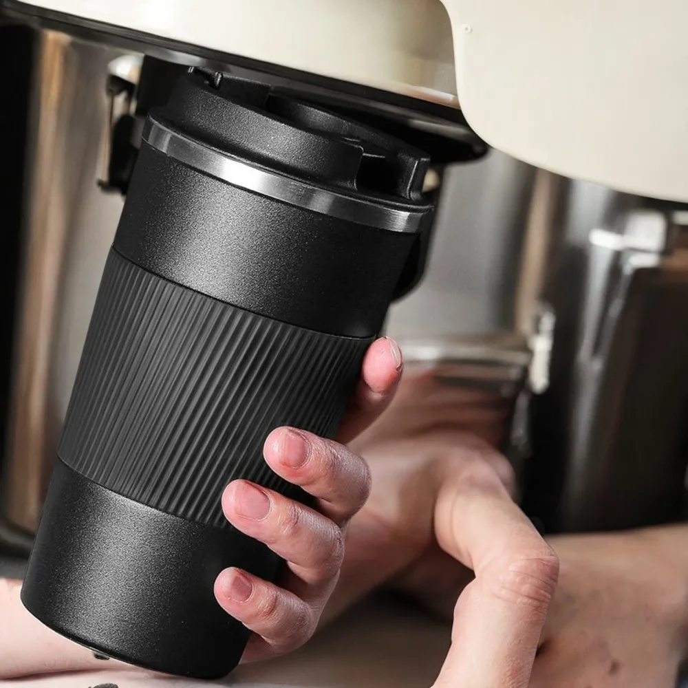 High-Quality Insulated Stainless Steel Thermal Coffee Cup - Durable, Non-Slip, and Convenient - Portable Travel Mug with Thermal