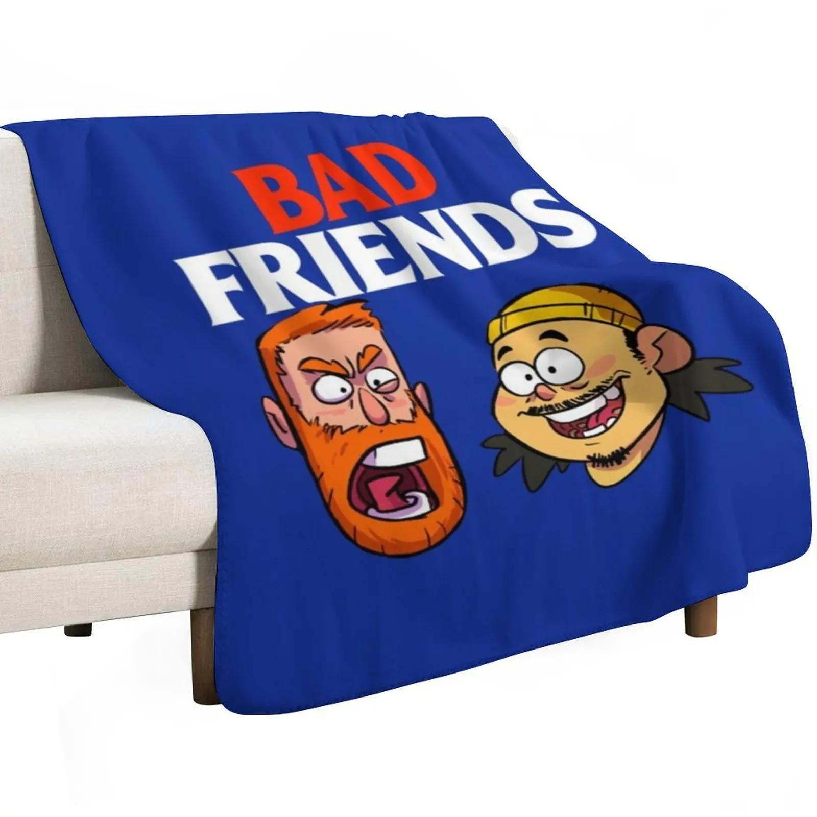 Bad Friends Podcast Merch T-ShirtBad Friends Podcast T-Shirt_by SneakerartShop_ Throw Blanket Designers Quilt Blankets