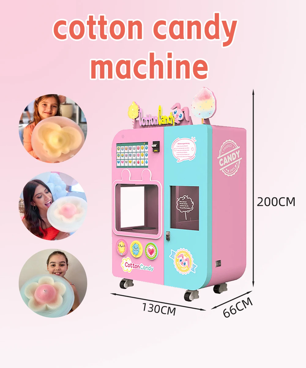 Automatische neue automatische Zuckerwatte-Automaten elektrische Zuckerwatte-Maschine kommerzielle Zuckerwatte-Zuckerwatte-Maschine