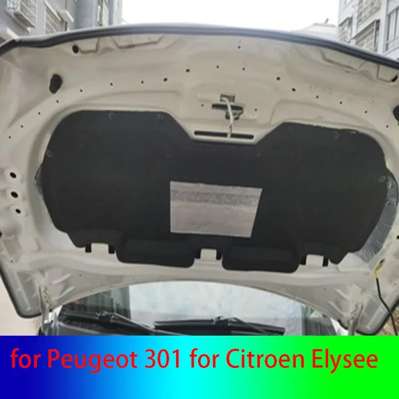 

for Peugeot 301 for Citroen Elysee 2014-2019 2PCS/SET thermal insulation cotton sound insulation cotton heat insulation pad