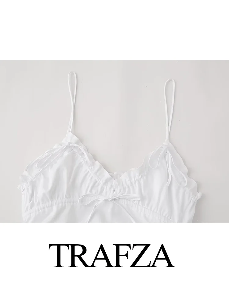 HH Frauen Sommer Neue Mode Zipper Plissee Bogen Dekoration Kleid Weibliche Backless Sexy Strand Stil Dünne Kurze Ärmelloses Kleid