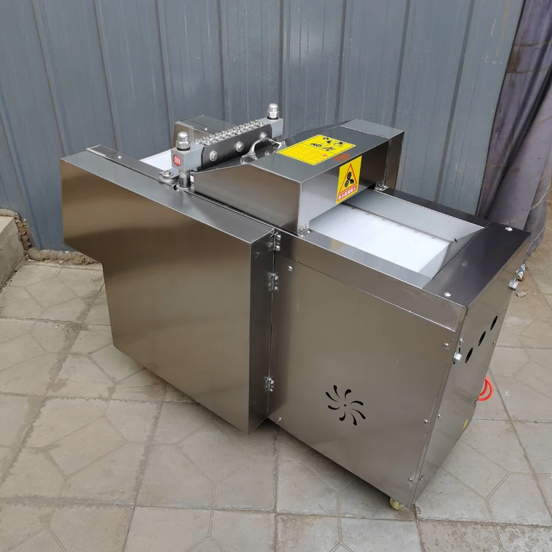 Komercyjna krajalnica do mrożonego mięsa Krajalnica do kostki kurczaka Maszyna do krojenia steków kurczaka Automatyczna maszyna do siekania w kostkę mięsa