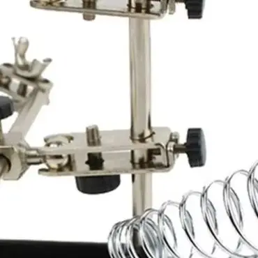 90mm 3X Magnifying Glass With Spring Clip Metal Soldering Aid For Circuit Board Repair And Detailed Crafting Inspection Tool
