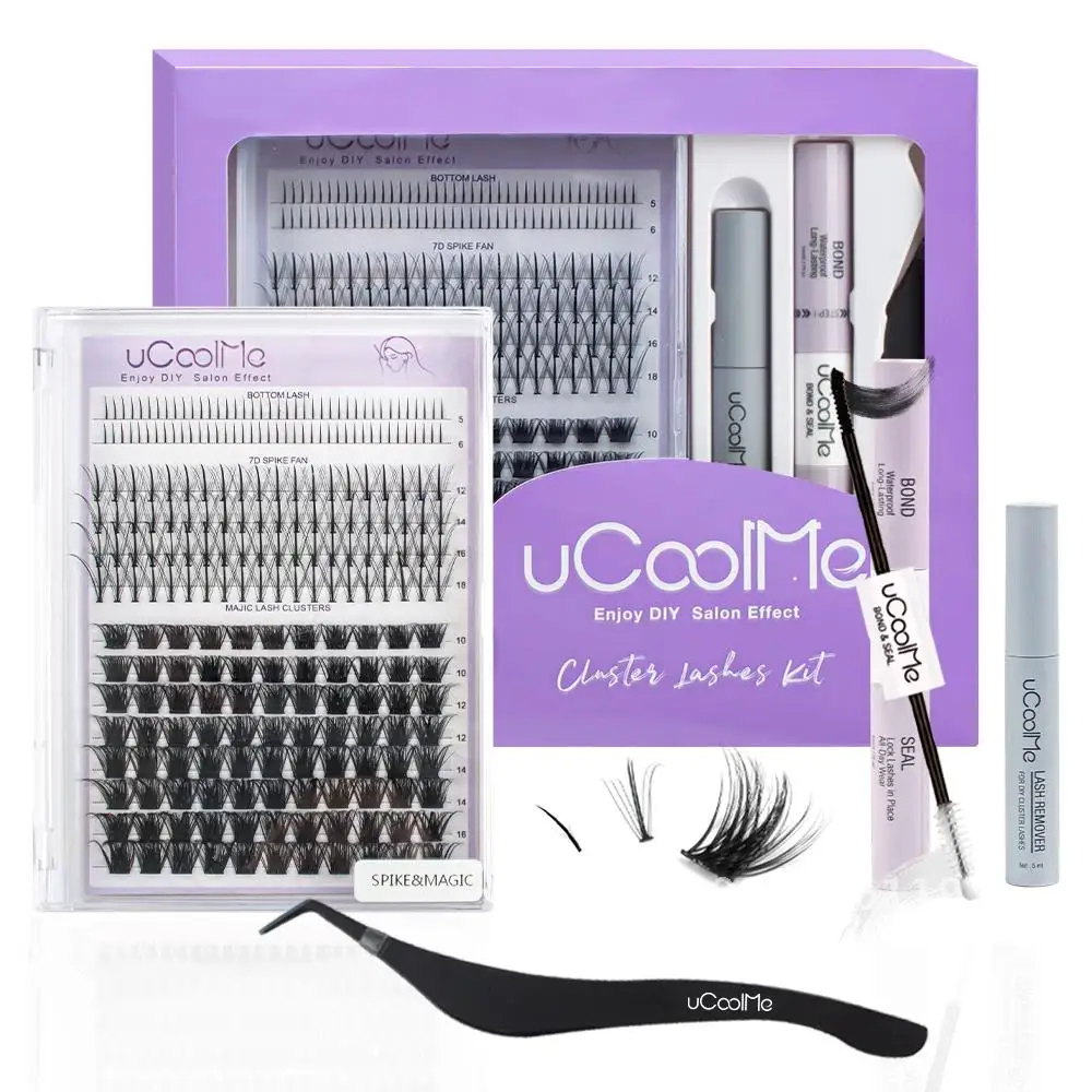 UCoolMe Secret & Flora D Curl DIY Eyelashes Extensions Kit Makeup For Girl  False eyelashes Cosmetics