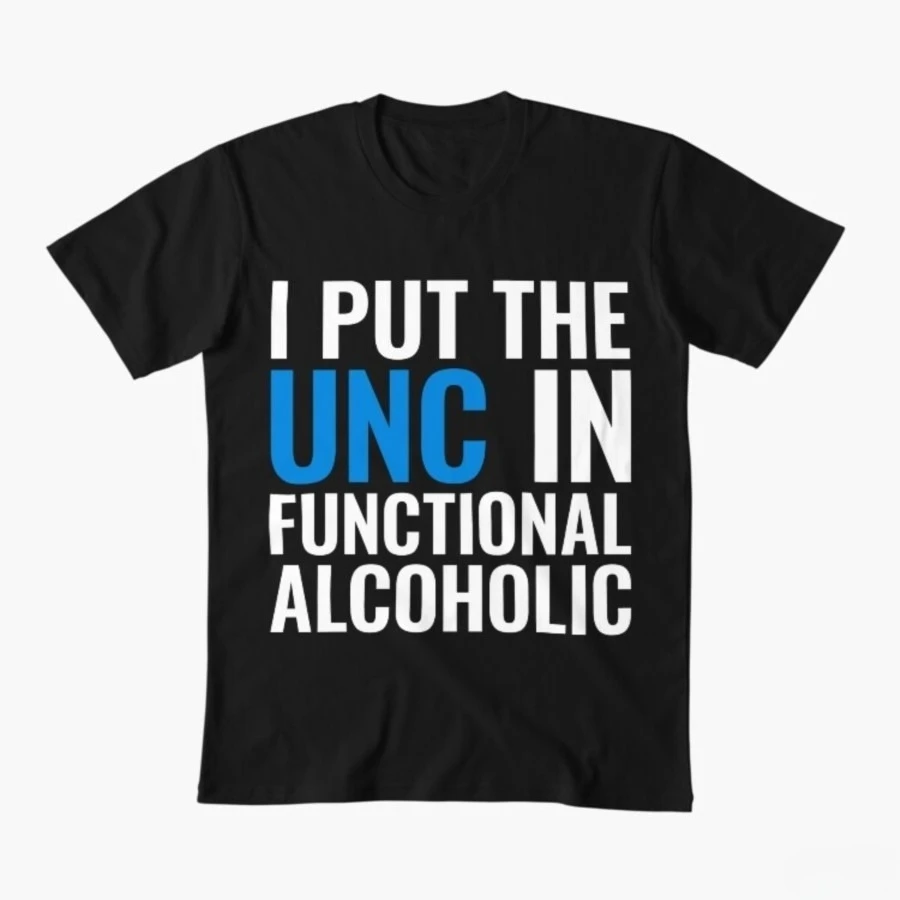 Camiseta con Humor Universitario sobre Bebidas Alcohólicas para Hombres y Mujeres, 100% Algodón, Manga Corta