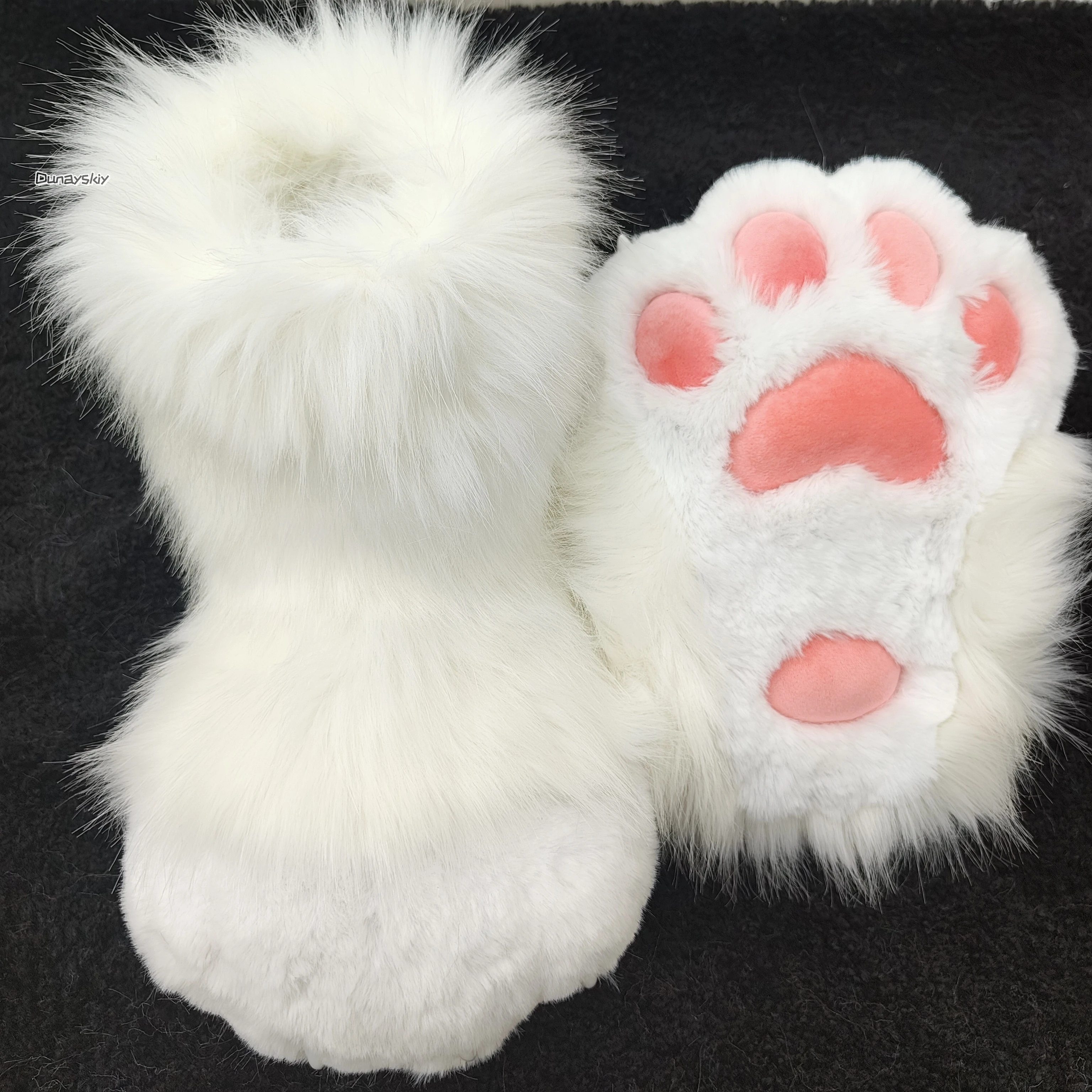 Fursuit تأثيري باو أحذية فروي تأثيري كيغ أحذية لطيف رقيق الحيوان الأحذية