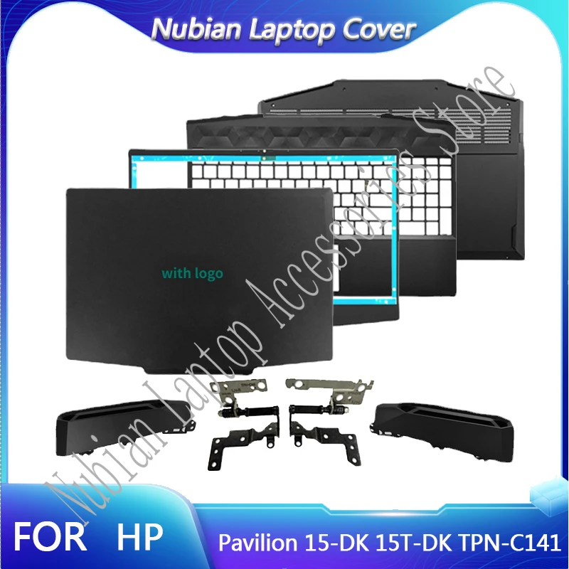 NEUE Für HP Pavilion 15-DK 15T-DK TPN-C141 Laptop LCD Back Cover/Front Lünette/Scharniere/Palmrest Ober Fall/unteren Fall L56914-001