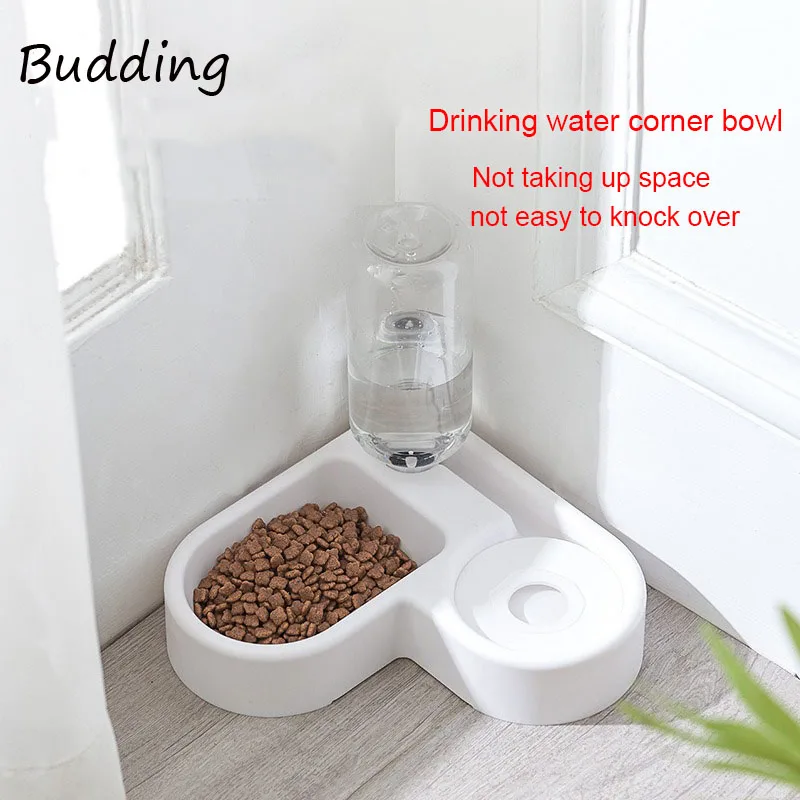 Automatic Drinking Pet Cat Dog Moisture-proof Bowl Food Water Feeder Container Basin Dual-use Multi-functional for Dog Cat