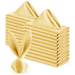 12pcs 50x50cm Wedding Napkins Decoration Cloth Square Satin Fabric Handkerchief Napkin Party Home Supplies Dinner Table Decor