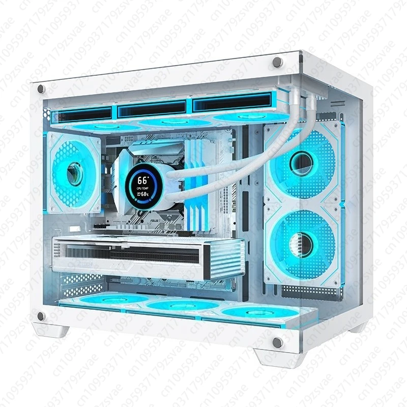 

Шасси для комнаты с видом на море CG392, высокий внешний вид, горизонтальное, без стойки, стеклянная сторона, прозрачное корпус Matx для игрового настольного ПК